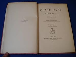 Le quart livre de Pantagruel (Edition dite partielle Lyon 1548) Texte Critique avec une introduction