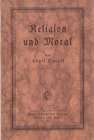 Seller image for Religion und Moral. for sale by Brbel Hoffmann