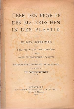 Seller image for ber den Begriff des Malerischen in der Plastik. . for sale by Brbel Hoffmann