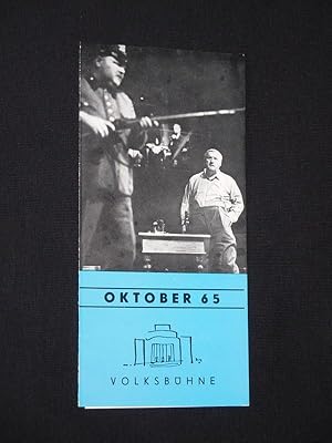 Volksbühne Berlin, Spielplan Oktober 1965