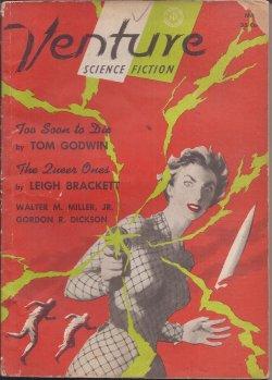 Bild des Verkufers fr VENTURE Science Fiction: March, Mar. 1957 zum Verkauf von Books from the Crypt