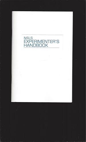 NSLS (National Synchrotron Light Source) Experimenter's Handbook 1988