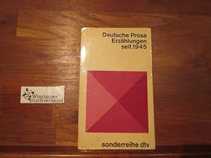 Bild des Verkufers fr Deutsche Prosa : Erzhlungen seit 1945. hrsg. von Horst Bingel zum Verkauf von Antiquariat im Kaiserviertel | Wimbauer Buchversand