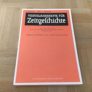 Imagen del vendedor de Vierteljahrshefte fr Zeitgeschichte (44. Jahrgang 1996, Bibliographie zur Zeitgeschichte). a la venta por nebenmond