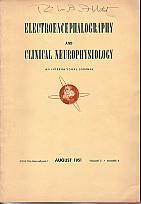 Bild des Verkufers fr Electroencephalography and Clinical Neurophysiology - An International Journal - August 1951, Volume 3, Number 3 [EEG Journal] zum Verkauf von Monroe Bridge Books, MABA Member