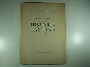 Bild des Verkufers fr MENUDENCIAS DE HISTORIA TAURINA. SIGLO XIX zum Verkauf von Costa LLibreter