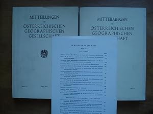 Mitteilungen der Österreichischen Geographischen Gesellschaft - Band 116 / Heft I - II & Heft III...