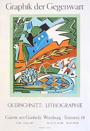 Graphik der Gegenwart. Querschnitt: Lithographie. [Original-Farblithografie / original color lith...