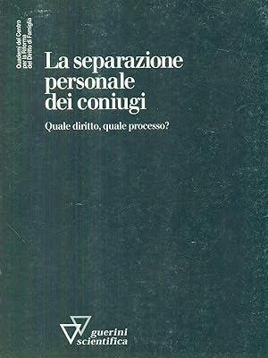 Immagine del venditore per La separazione personale dei coniugi venduto da Librodifaccia