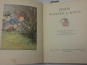 Imagen del vendedor de Joan Wanted a Kitty Marguerite De Angeli (1937) Gemmill a la venta por Queen City Books