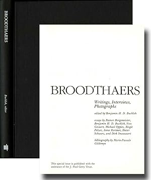 Broodthaers: writings, interviews, photographs