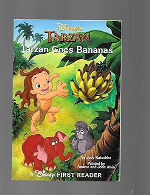 Image du vendeur pour Disney's Tarzan: Tarzan Goes Bananas (A Disney First Reader) mis en vente par TuosistBook