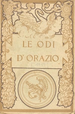 Bild des Verkufers fr Saggio d'una nuova versione poetica de' carmi di Q. Orazio Flacco. I primi due libri delle Odi e il Carme secolare. zum Verkauf von Libreria Oreste Gozzini snc