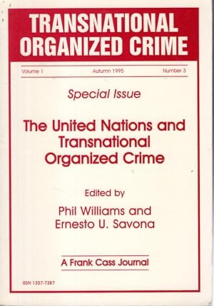 Imagen del vendedor de Transnational Organized Crime: Volume 1, No. 3: Autumn 1995 a la venta por Dorley House Books, Inc.