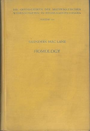 Immagine del venditore per Homology ( Grundlehren der Mathematischen Wissenschaften, Volume 114 ) venduto da Dorley House Books, Inc.