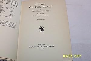 The Cities of the Plain, Two Volumes