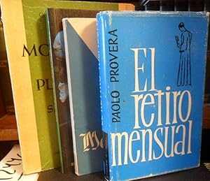 Seller image for EL RETIRO MENSUAL + HAZ MEDITACIN + ORACIN JOVEN + MONICIONES Y PLEGARIAS PARA LA SANTA MISA (4 libros) for sale by Libros Dickens