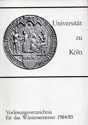 Vorlesungsverzeichnis für das Wintersemester 1984/85