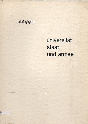 Image du vendeur pour Universitt,Staat und Armee mis en vente par Clivia Mueller