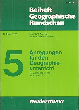 Anregungen für den Geographieunterricht