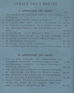 Bild des Verkufers fr LXVII.Jahrgang 1897.155. und 156.Band.1.Heft(in einem Band) zum Verkauf von Clivia Mueller