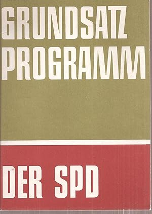 Bild des Verkufers fr Grundsatzprogramm der Sozialdemokratischen Partei Deutschlands zum Verkauf von Clivia Mueller