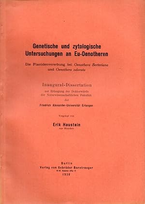Bild des Verkufers fr Genetische und zytologische Untersuchungen an Eu-Oenotheren zum Verkauf von Clivia Mueller