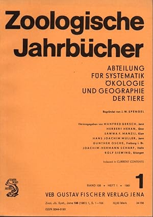 Bild des Verkufers fr Band 108. Heft 1. 1981 zum Verkauf von Clivia Mueller