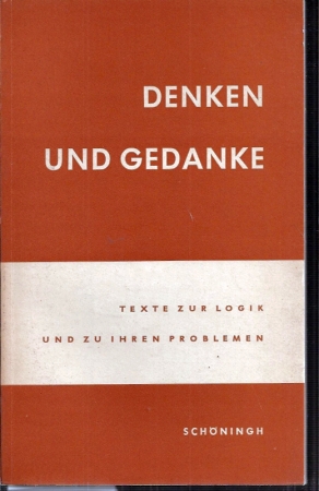 Seller image for Denken und Gedanke for sale by Clivia Mueller