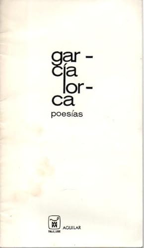 Seller image for POESIAS DE FEDERICO GARCIA LORCA. for sale by Librera Javier Fernndez
