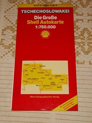 Tschechoslowakei : mit Notrufnummern und wichtigen Verkehrs-Tips = Czechoslovakia 1:750 000