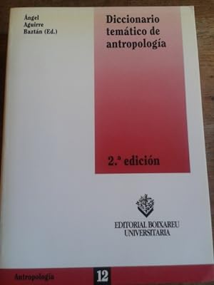Seller image for DICCIONARIO TEMTICO DE ANTROPOLOGA for sale by Librera Pramo