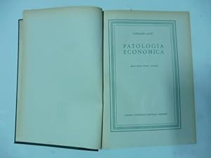 Seller image for Patologia economica for sale by Coenobium Libreria antiquaria