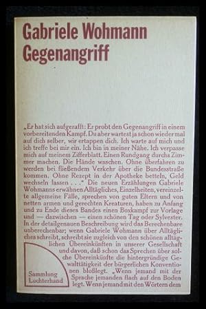Seller image for Gabriele Wohmann: Gegenangriff - Prosa for sale by ANTIQUARIAT Franke BRUDDENBOOKS