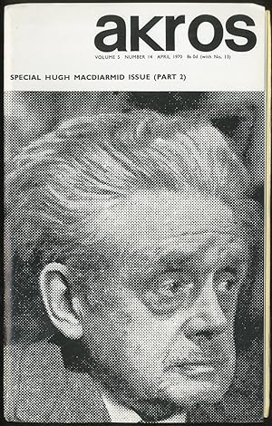 Bild des Verkufers fr Akros - April 1970 (Volume 5, Number 14) Special Hugh MacDiarmid Issue, Part 2 zum Verkauf von Between the Covers-Rare Books, Inc. ABAA