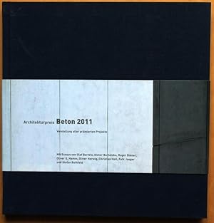 Imagen del vendedor de Architekturpreis Beton 2011. Herausgegeben von Bundesverband der Deutschen Zementindustrie e.V. a la venta por Graphem. Kunst- und Buchantiquariat