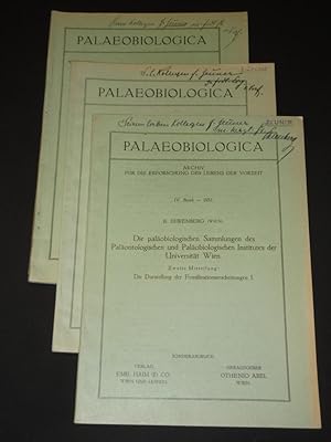 Palaeobuilogica [SIGNED]: 3 issues: III 1930 Die Nebenformen der Crinoiden, ihre stammesgeschicht...