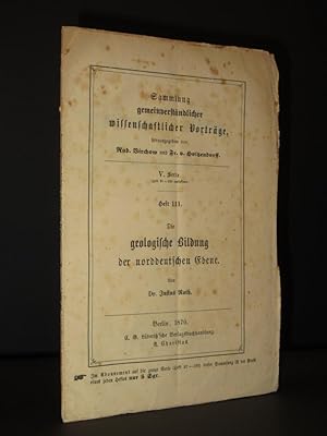 Imagen del vendedor de Die geologische Bildung der norddeutschen Ebene a la venta por Tarrington Books