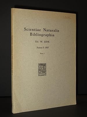 Scientiae Naturalis Bibliographia: Annis I: 1937. Par 1