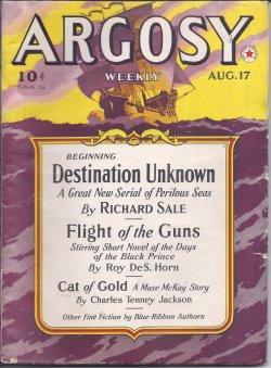 Seller image for ARGOSY Weekly: August, Aug. 17, 1940 for sale by Books from the Crypt