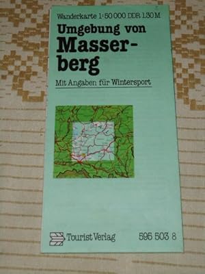 Umgebung von Masserberg : Wanderkt. ; mit Angaben für Wintersport ; [mit Schummerung u. Höhenlini...