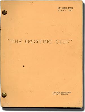 Bild des Verkufers fr The Sporting Club (Original screenplay for the 1971 film, set director's copy) zum Verkauf von Royal Books, Inc., ABAA
