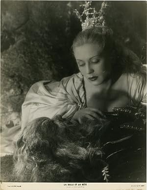 La belle et la bete [Beauty and the Beast] (Original double weight photograph from the French rel...