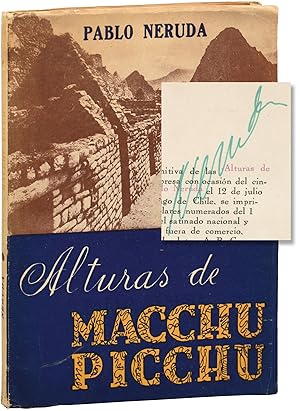 Alturas de Macchu Picchu [The Heights of Macchu Picchu] (Signed Limited Edition)