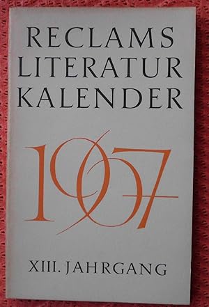 Reclams Literatur-Kalender 1967; 13. Jahrgang