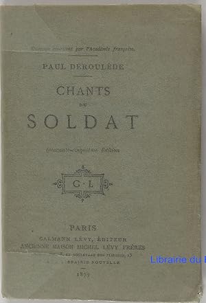 Imagen del vendedor de Chants du soldat a la venta por Librairie du Bassin