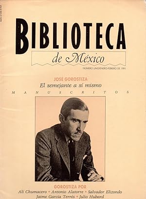 Seller image for Revista biblioteca de Mexico( literatura ,poesia).num.1 for sale by JP Livres