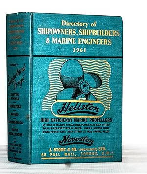 Imagen del vendedor de Directory of Shipowners, Shipbuilders & Marine Engineers 1961 a la venta por Kerr & Sons Booksellers ABA