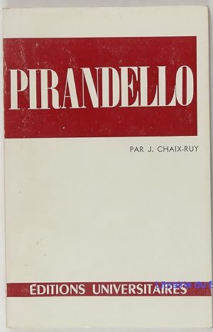 Bild des Verkufers fr Pirandello zum Verkauf von Librairie du Bassin