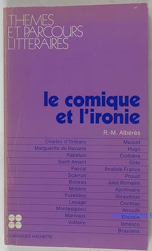 Seller image for Le comique et l'ironie for sale by Librairie du Bassin